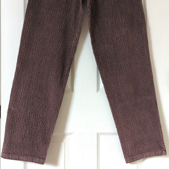 BDG Urban Outfitters Bubble Corduroy High Rise Baggy Tapered Leg Pants Brown 26 - Picture 6 of 15